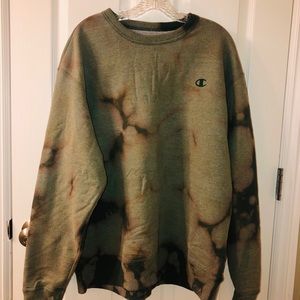 Champion oversized crewneck tye dye